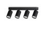 Φωτιστικό Οροφής DYNAMITE PL4 LINEAR ROUND Μαύρο Ideal Lux 371344
