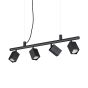 Κρεμαστό Φωτιστικό DYNAMITE SP4 SQUARE Ορείχαλκος Ideal Lux 371399