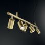 Κρεμαστό Φωτιστικό DYNAMITE SP6 SQUARE Ορείχαλκος Ideal Lux 371429