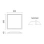 ΧΩΝΕΥΤO ΠΑΝΕΛ ΟΡΟΦΗΣ BACKLIT LED 40W 4000K Spotlight 6401