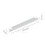 InLight Γραμμικό φωτιστικό LED 35W 3000K για μονοφασική ράγα σε μαύρη απόχρωση D:60cmX3,3cm T02701-BL