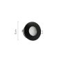 InLight Χωνευτό σποτ από λευκό μέταλλο 1XGU10 IP44 D:8cm Χ0008-WH