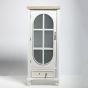 ΒΙΤΡΙΝΑ ΞΥΛΙΝΗ ΛΕΥΚΗ 1 ΣΥΡΤΑΡΙ 1 ΠΟΡΤΑ 48x32x115cm Eurolamp 810-00128