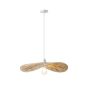 ΦΩΤΙΣΤΙΚΟ ΚΡΕΜΑΣΤΟ BAMBOO ΜΟΝΟΦΩΤΟ 1XE27 Max 15W Φ550X1360mm ΜΠΕΖ ARTE ILLUMINA OASIS Eurolamp 144-33094