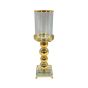 ΚΗΡΟΠΗΓΙΟ ΜΕΤΑΛΛΙΚΟ - ΓΥΑΛΙΝΟ ΧΡΥΣΟ 11x11x40cm Eurolamp 819-02072