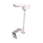 ΣΠΟΤ ΡΑΓΑΣ 2 ΓΡΑΜΜΩΝ GU10 30x30mm 12cm ΣΤΥΛΟΣ ΛΕΥΚΟ Eurolamp 145-59072
