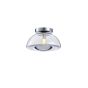 ΠΛΑΦΟΝΙΕΡΑ ΓΥΑΛΙΝΗ G9 MAX 7W 230X230X150mm ΑΣΗΜΙ ARTE ILLUMINA CLEAR Eurolamp 144-28523