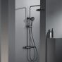 Orabella Imperial Black matt - Στήλη ντουζ με στρόγγυλη κεφαλή 10238