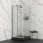 Orabella Fusion H180 100 cm - Καμπίνα σπαστή ευθύγραμμη, αντιστρέψιμη με σταθερό πλαϊνό 90 cm 30453-30456