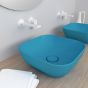 Olympia Trend Square 02 Turquoise matt - Νιπτήρας Επικαθήμενος χωρίς βαλβίδα 60136