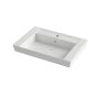 Orabella Vanity 65 Long - Έπιπλο Μπάνιου Επιδαπέδιο με πορσελάνινο νιπτήρα Ege και καθρέπτη ντουλάπι 70126-70102-60155