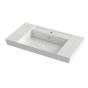Orabella Vanity 80 Long - Έπιπλο Μπάνιου Επιδαπέδιο με πορσελάνινο νιπτήρα Ege και καθρέπτη ντουλάπι 70128-70105-60156