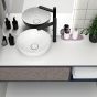 Orabella Drawer with shelf 120 - Κρεμαστό Έπιπλο Μπάνιου με λευκή ματ επικάλυψη και βάση με συρτάρι από μελαμίνη δικής σας επιλογής (χωρίς καθρέπτη και νιπτήρα) F70210-70208,W-120
