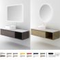 Orabella Drawer with shelf 140 - Κρεμαστό Έπιπλο Μπάνιου με λευκή ματ επικάλυψη και βάση με συρτάρι από μελαμίνη δικής σας επιλογής (χωρίς καθρέπτη και νιπτήρα) F70210-70210,W-140