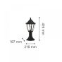 it-Lighting Redfish 1xE27 Outdoor Stand Light Black D:41.6cmx21.6cm 80400314
