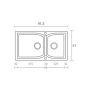 Sanitec Νεροχύτης 307 Classic 92×51 307-00-White