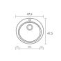 Sanitec Νεροχύτης 316 Classic 48×48 316-22-Metallic-Space