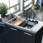 Sanitec Νεροχύτης 850 Multi Ultra Granite 79×50 850-34-Sienna