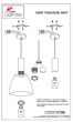 SE21-NM-4-NM2-MS2 ADEPT TUBE Nickel Matt Pendant Black Metal Shade+ HOMELIGHTING 77-8459
