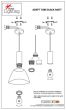 SE21-BL-4-4BL-MS3 ADEPT TUBE Black Pendant Black Metal Shade+ HOMELIGHTING 77-8560