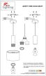 SE21-GM-4-BL6-MS1 ADEPT TUBE Gold Matt Pendant Black Metal Shade+ HOMELIGHTING 77-8632