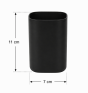Σετ Μπάνιου από PP 3 Τεμαχίων Black MRShome DF-0057001