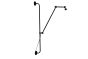 HL-W 14L B FOCUS BLACK LARGE WALL BASE HOMELIGHTING 77-3295