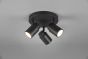 Σποτ IP44 Τρίφωτο Ροζέτα Μαύρο Ματ 20xH15cm 3xGU10 Trio Lighting Angelo 880430332