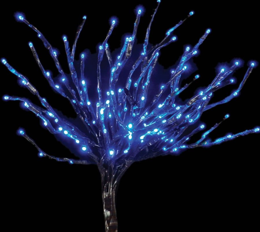 Led Φωτιζόμενο Κλαδί Με Μπλέ Φωτισμό, 60cm Lianos PROMO-52212