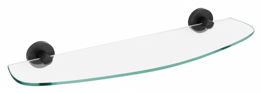 Εταζέρα Γυαλί Μαύρο Bronze Art Loft-500 7050-MM