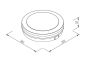 it-Lighting Klamath LED 36W 3CCT Outdoor Ceiling Light Anthracite D:30cmx5,2cm 80301140