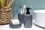 Ποτήρι Οδοντόβουρτσας HADES Stoneware Ανθρακί Φ7.5x10.5cm AWD02191803 AWD02191803