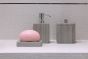 Q BATH Δοχείο Κρεμοσάπουνου από Μάρμαρο 150ml 9x6x16cm AWD02341534  AWD02341534