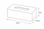 Θήκη για Χαρτομάντιλα Polyresin Μαύρη MRShome DS-4389000