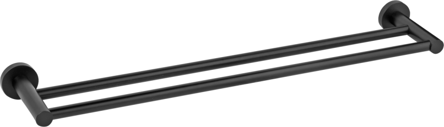 Πετσετοθήκη Διπλή Μαύρο Bronze Art Fairmont MH08-42-MM