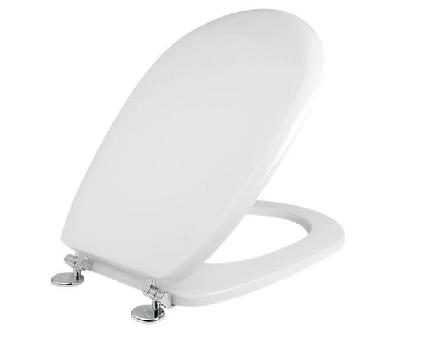 Κάλυμμα Λεκάνης WC Polyester B.T Λευκό 43,5-49x35cm Οπές 12-20cm για Ideal Standard Liuto, Gravena Rhonda Elvit 0093