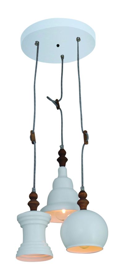 HL-047RS-3 TRIXY WHITE PENDANT HOMELIGHTING 77-2744