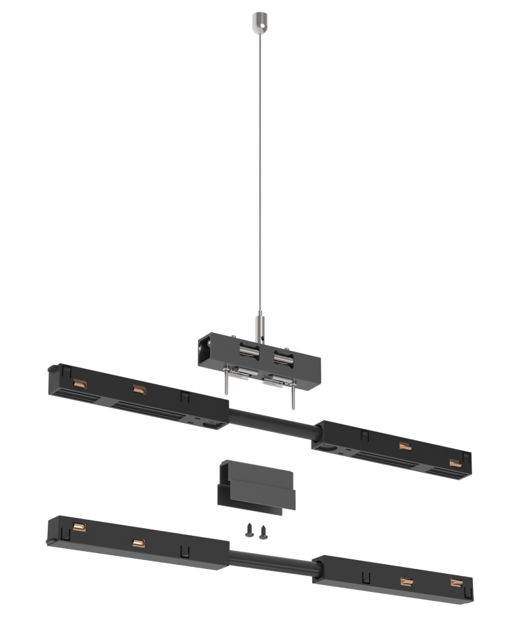 EGO KIT BI-EMISSION PENDANT CABLE 2 MT BK Ideal Lux 322490