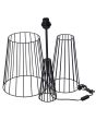 FLB-11 ΜΑΥΡΟ-BLACK ΔΑΠΕΔΟΥ ΒΑΣΗ (ΚΙΤ-3ΤΕΜΑΧΙΩΝ)h130 x Φ32 Heronia 09-0161