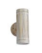 CH-02 WHITE-BRONZE GU10 PLASTIC 2/L UP-DOWN ΣΠΟΤ Heronia 42-0131