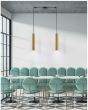 SE21-GM-5-BL2 ADEPT TUBE GOLD MATT Gold Matt Pendant+ HOMELIGHTING 77-8681