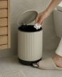Κάδος Απορριμμάτων από Ατσάλι 5L Μπεζ με Εσωτερικό Δοχείο AWD02032095  AWD02032095