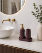 Σετ Μπάνιου Stoneware 3 Τεμαχίων Aubergine 7428U MRShome DF-0093001