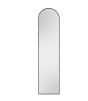 Καθρέπτης Ολόσωμος Επιδαπέδιος Π40XΥ160xB4cm Black Matt Mirrors & More BRITT 2210102