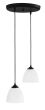 OVO PENDEL/2L BL-WH ΚΡΕΜΑΣΤΟ ΠΛΑΣΤΙΚΟ Heronia 35-0032