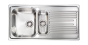 Sanitec Νεροχύτης Ανοξείδωτος 100×50 10645 Atlantic Σατινέ 10645-dexes