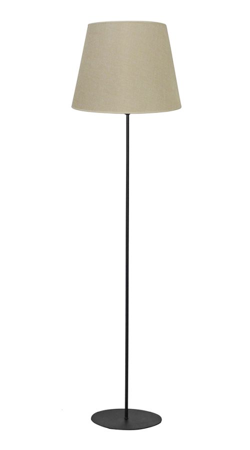 HFLB-02 FLOOR LAMP ΚΩΝΙΚΟ Φ35 BL-ΜΠΕΖ ΟΡΘΟΣΤΑΤΗΣ Heronia 14-0402