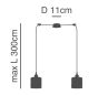 SE21-BR-10-BL2-SH3 MAGNUM BRONZE  Brown Shade Pendant+ HOMELIGHTING 77-8742