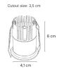 Downlight σποτ 5W 3CCT σε μαύρη απόχρωση D: 4.1x6cm X00360B