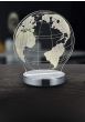 Φωτιστικό Επιτραπέζιο "Υδρόγειος" ,Led 7w 400lm 3000-4000-6000K Μέταλλο Χρωμέ-Ακρυλικό με σχέδια, Trio Lighting Globe R52481106